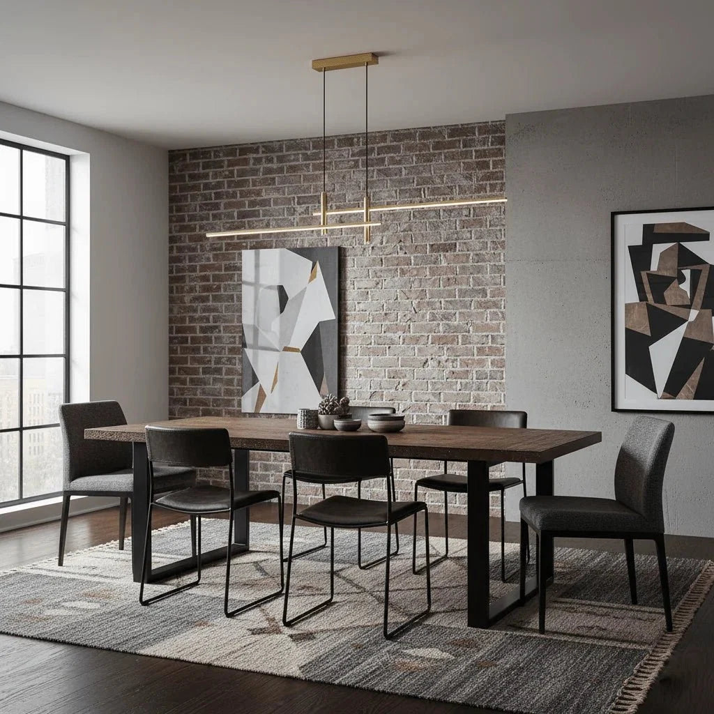 Linear Multi-Point LED Pendant — Minimalist Dining Table Style | CHAPELET™