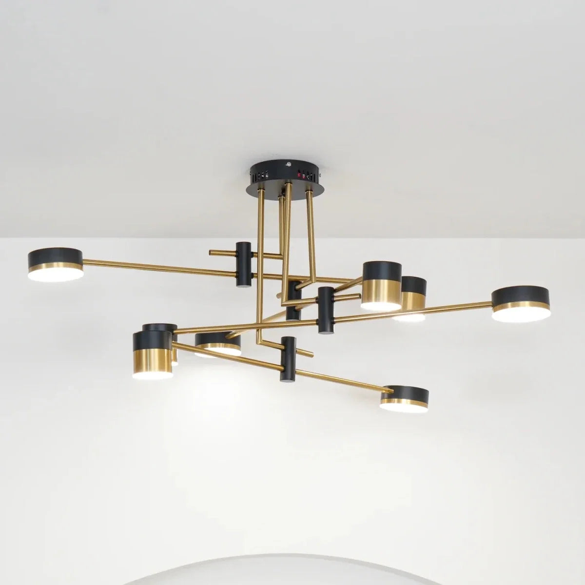 Multi-Head Iron Palm Chandelier — Art Deco Nordic Style | PALME™