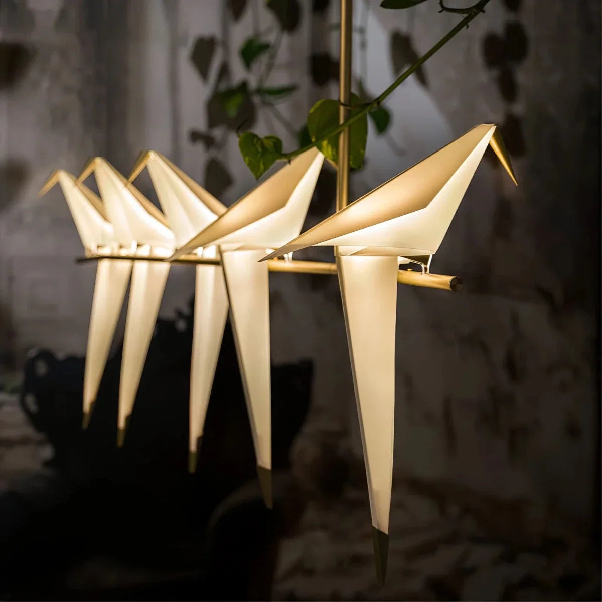Multi-Head Paper Bird Pendant — Nordic Design Chandelier | GRUE™