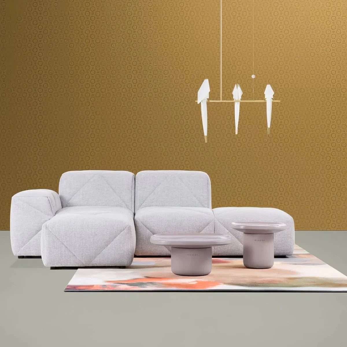 Multi-Head Paper Bird Pendant — Nordic Design Chandelier | GRUE™