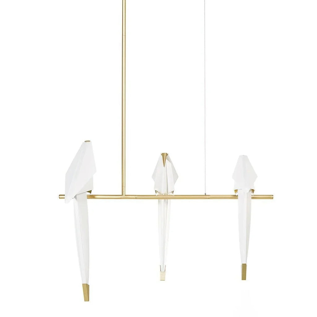 Multi-Head Paper Bird Pendant — Nordic Design Chandelier | GRUE™