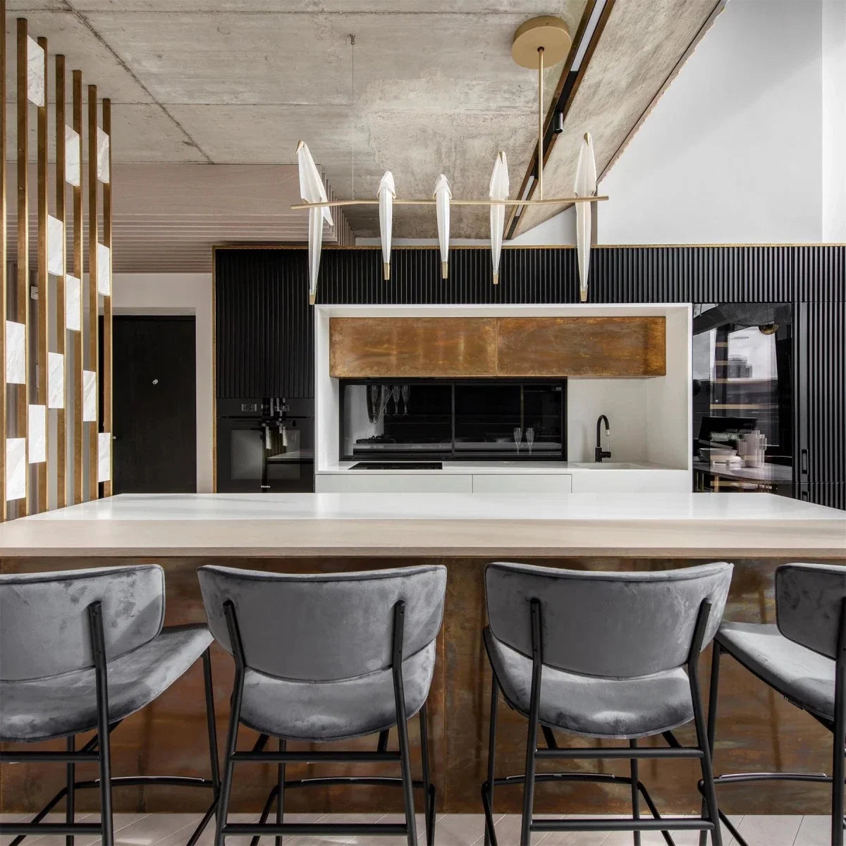 Multi-Head Paper Bird Pendant — Nordic Design Chandelier | GRUE™