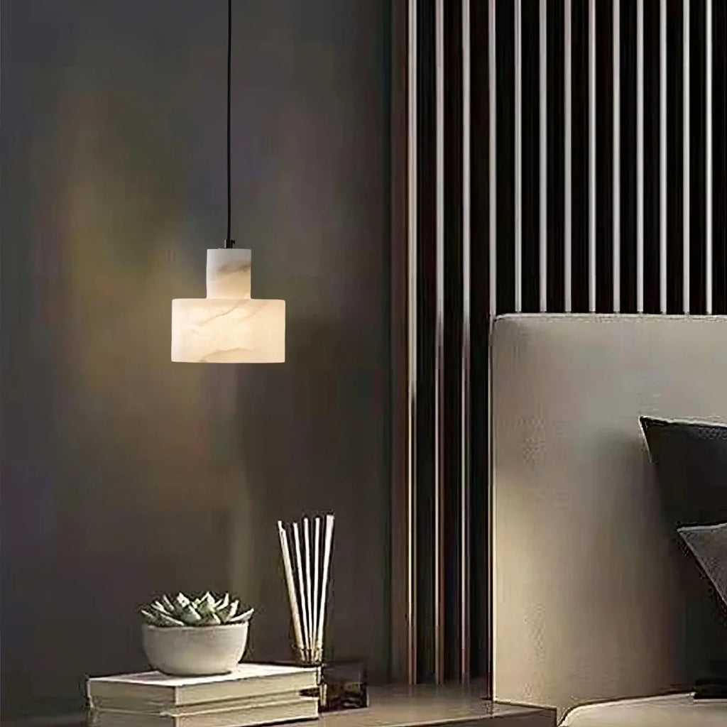 Marble Sphere & Copper Pendant — Small Anti-Blue Light Chandelier | AGATE™
