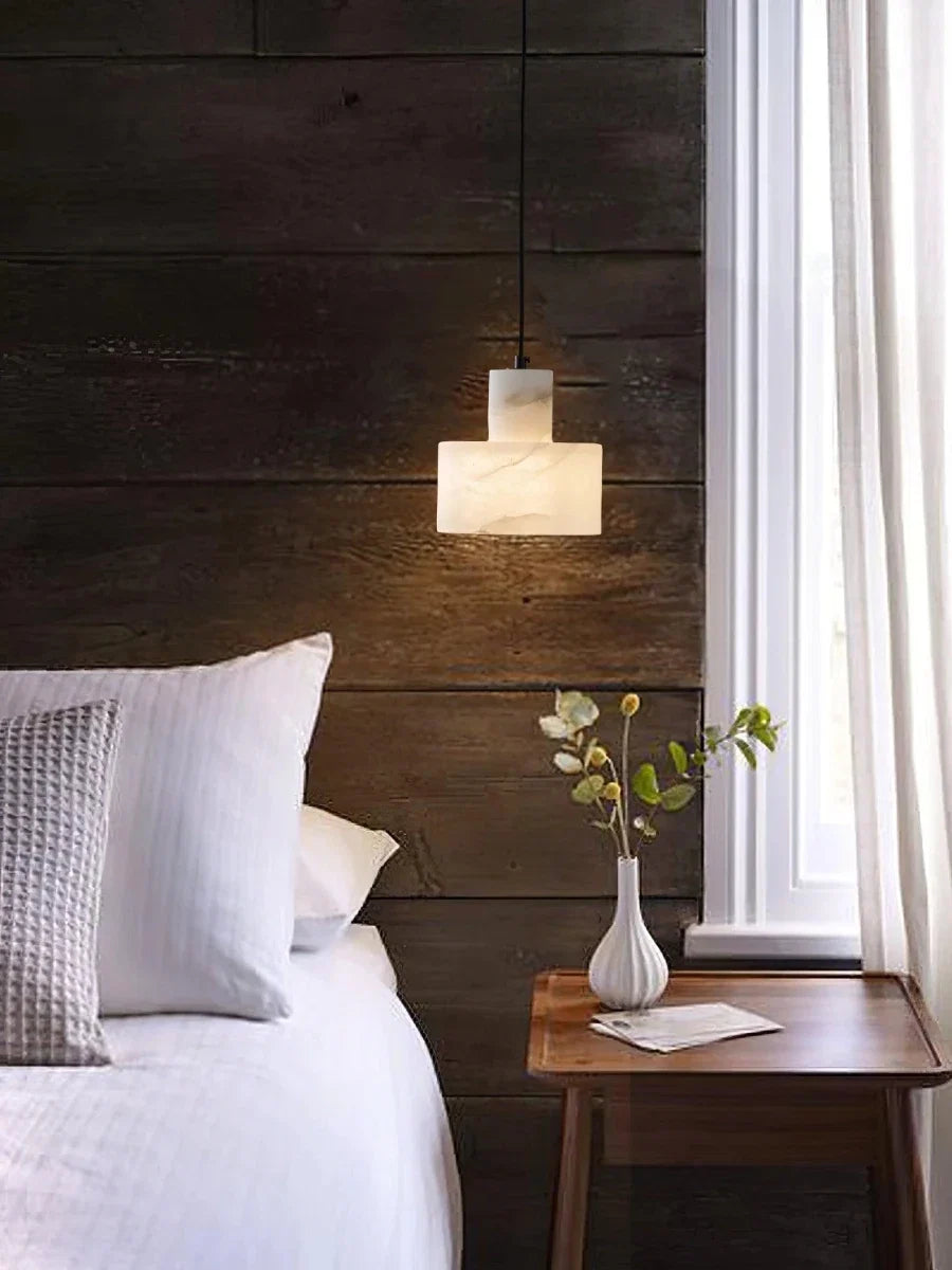 Marble Sphere & Copper Pendant — Small Anti-Blue Light Chandelier | AGATE™