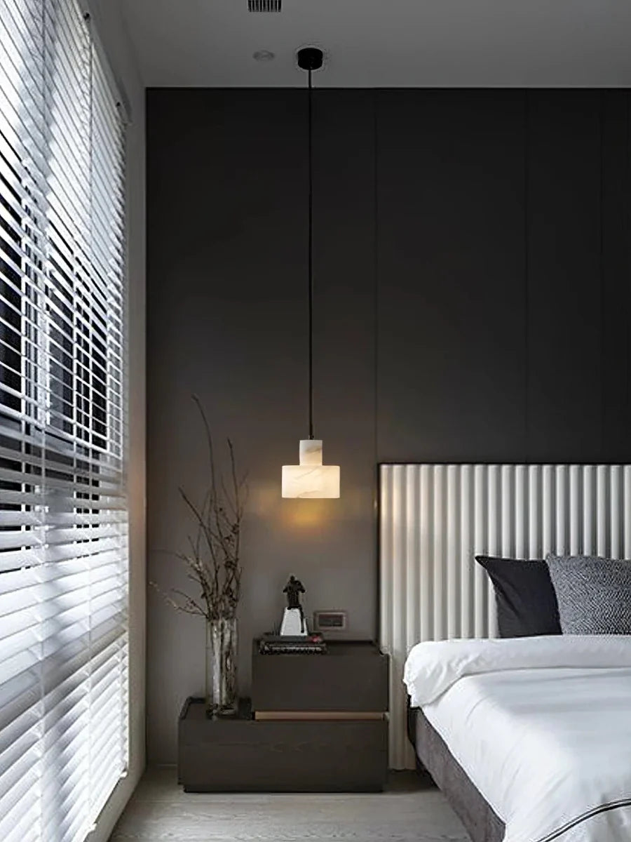 Marble Sphere & Copper Pendant — Small Anti-Blue Light Chandelier | AGATE™