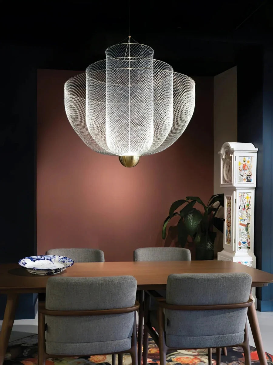 Metal Mesh Sphere Pendant — Minimalist Dutch Design Chandelier | MAILLE™