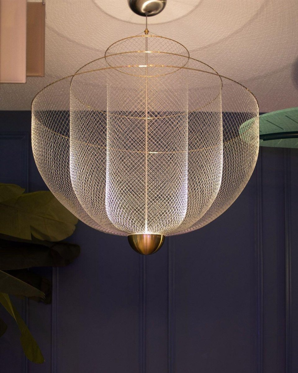 Metal Mesh Sphere Pendant — Minimalist Dutch Design Chandelier | MAILLE™