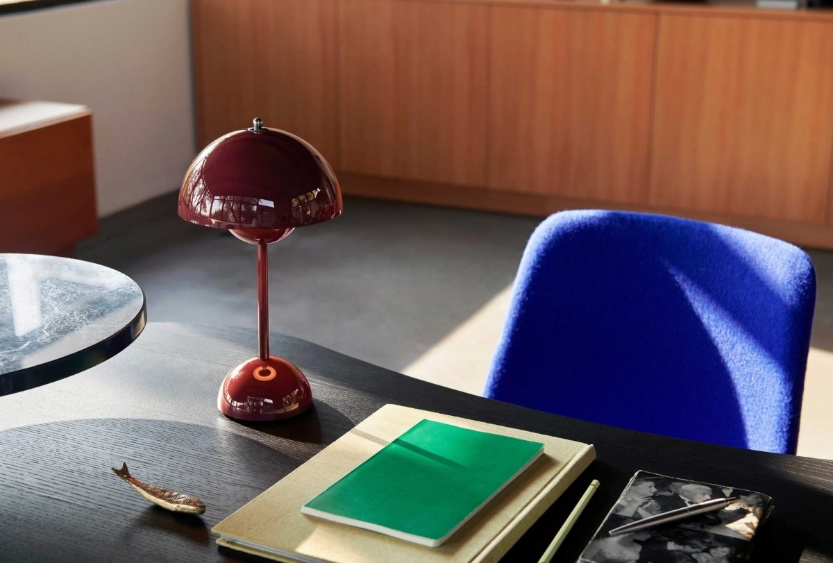 Rechargeable Retro Mushroom Touch Lamp — Cordless Style | Selma™