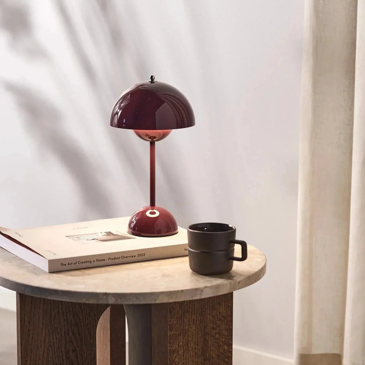 Rechargeable Retro Mushroom Touch Lamp — Cordless Style | Selma™