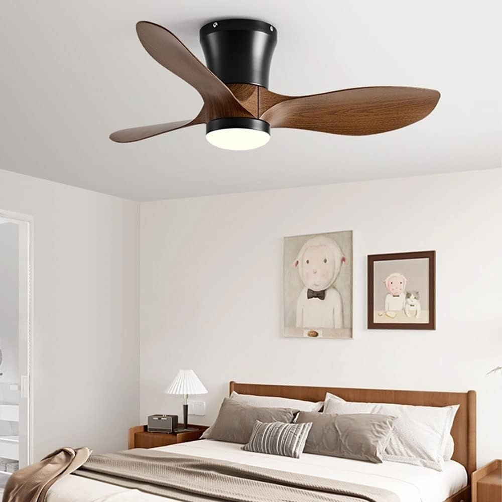 Silent DC Ceiling Fan with LED Light — 2-in-1 Dimmable Style | BRISE™